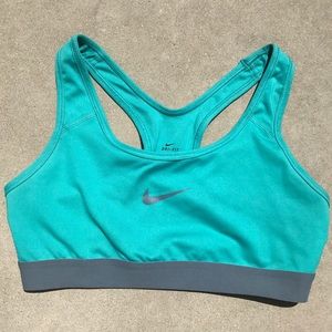 Nike Dri-Fit Aqua/Teal Sports Bra Thick Straps